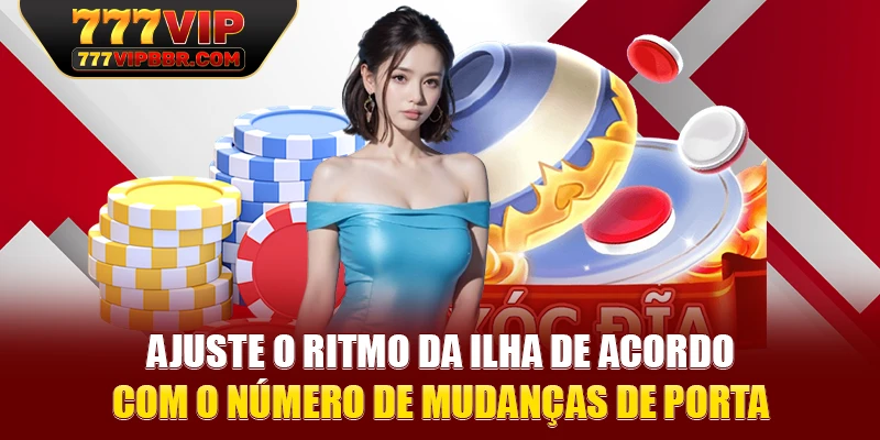 Ajuste o ritmo da ilha de acordo com o número de mudanças de porta