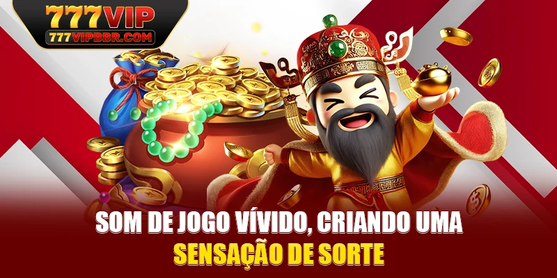 Som de jogo vívido, criando uma sensação de sorte